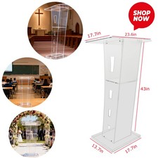 Stylish Clear Acrylic Podium