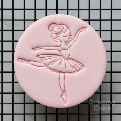 Ballerina cookie stamp fondant - ballerina,