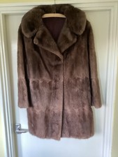 Musquash fur coat, used