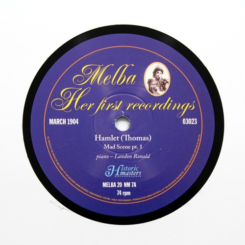 Dame nellie melba hamlet - "hamlet,