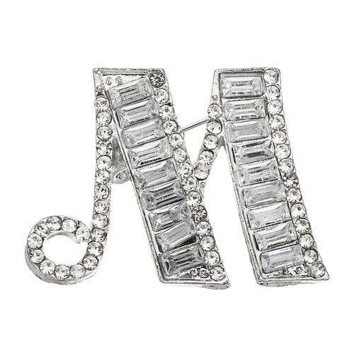 Letters brooch pins letter m - letters,