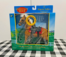 NIB Chestnut Ridge Trophy Collection 8" FlockedMagestic Stallion 1996 Toys R Us