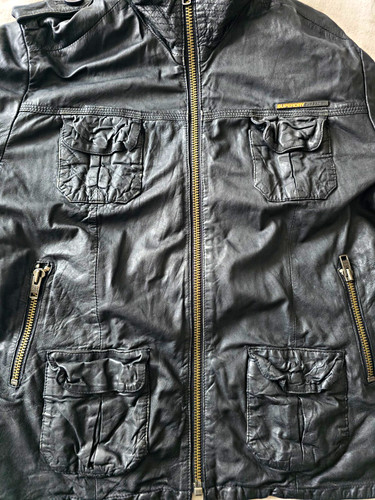 Superdry men black leather - superdry,