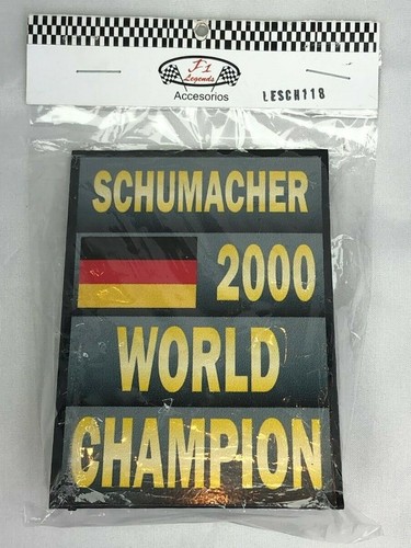 Schumacher pit board - board, 2000