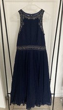 New Monsoon Size 8 Blue Dress