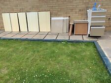 1970s / 80s Green/Wood Effect Retro Vintage Kitchen Door Fronts/Draws