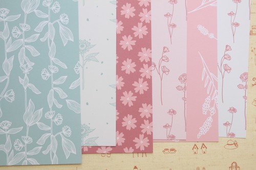 Pretty florals mix cardstock - pretty,
