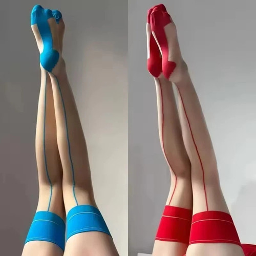 Women vintage thigh high - vintage,