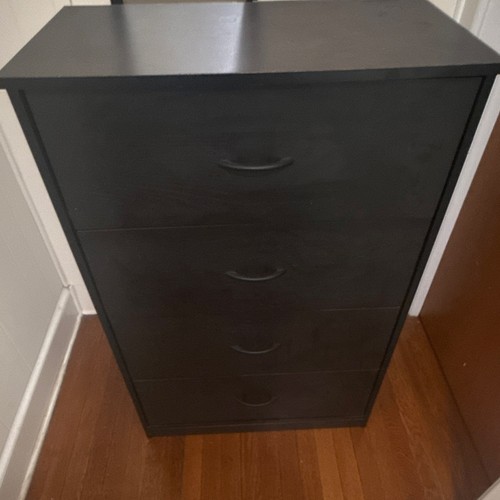 Black drawer freestanding - black,
