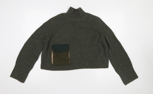 Zara women green - green, knit