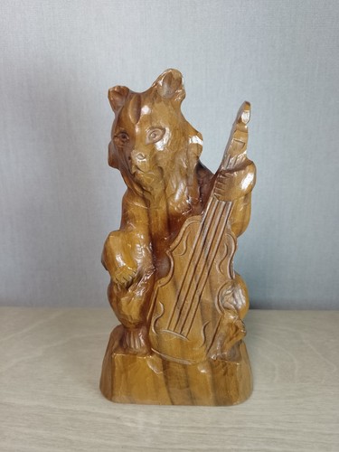 Vintage hand carved wooden - carved,