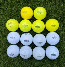 14 x Donnay Used White & Yellow Golf Balls, Various models 
