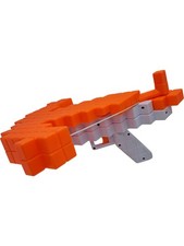 Nerf Minecraft Crossbow Gun Toy Blaster Orange White Block Design T2870 U11