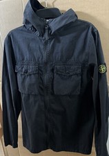 STONE ISLAND BLACK HOODED OVER