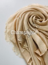 SILKY SHINY Women Maxi Wedding Plain Faux Silk Scarf Hijab Shawl Wrap Elegant 