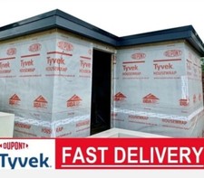 Tyvek Housewrap Breather Membrane 1.4m x 10m Cut to Size  - CHEAPEST ON EBAY