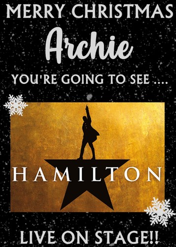 You going see hamilton - you're,