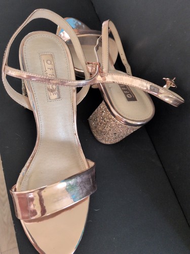 Office rose gold sandals - office, size