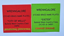 WRENN Etched Name Plates
