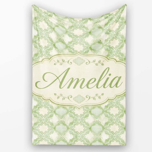 Soft fleece blanket geometric - fleece,