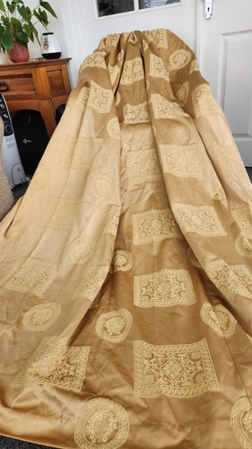 Gold grecian style curtains - grecian,