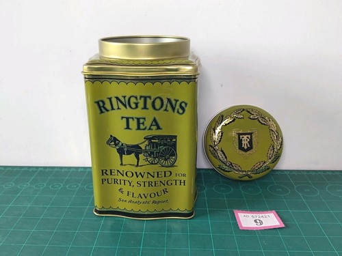 Vintage ringtons tea tin caddy - ringtons,
