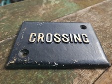 NWR Railway Cast Iron Crossing Plate Genuine Railwayana 
