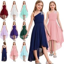UK Kids Flower Girls Dress Wedding Bridesmaid Formal Dress Pageant Ball Gown