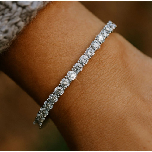 8ct round cut lab - 8ct,