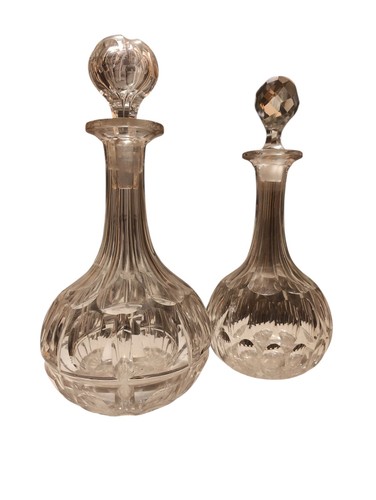 Antique edwardian cut - cut, glass