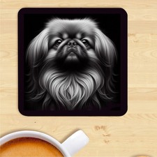 Pekingese Coaster, Dog Print