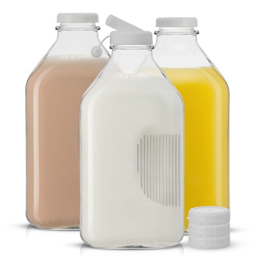 Joyjolt glass milk bottles - joyjolt,