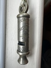 J. Hudson Metropolitan Police Whistle 244 Barr street. Exceptional condition