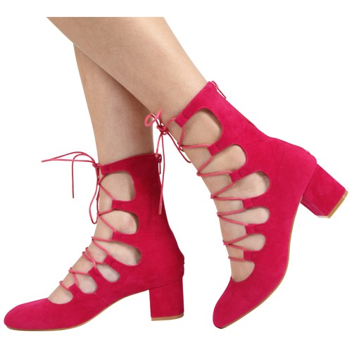 Womens zip mid - up, heel