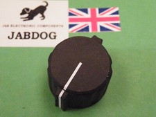 28mm  Winged Grip collet knob. Matt Black for 6.35mm 1/4" potentiometer 12g DR43