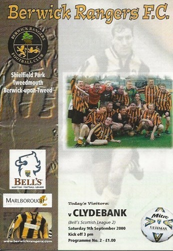 Berwick rangers clydebank - rangers, v