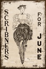 Vintage Advert, Lady on a