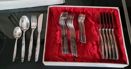 1950s retro cutlery for 6 - 4), 1950s,