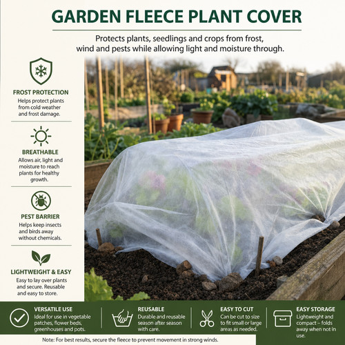 Plant fleece frost cover - fleece,