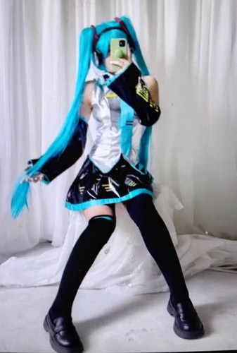 Miku cosplay full - with, wig