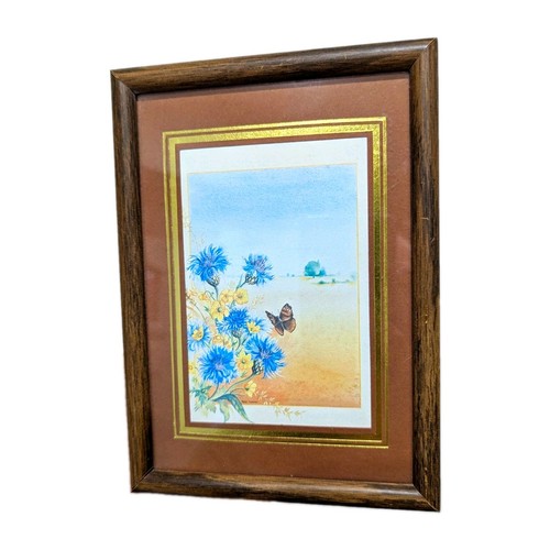 Vintage framed floral - framed,