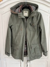 New Look Khaki Parker Hooded Jacket