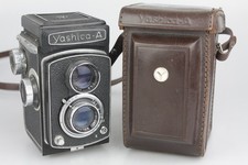 Yashica-A 6x6 120 Film TLR Camera Yashikor 80mm f/3.5 +Leather Case
