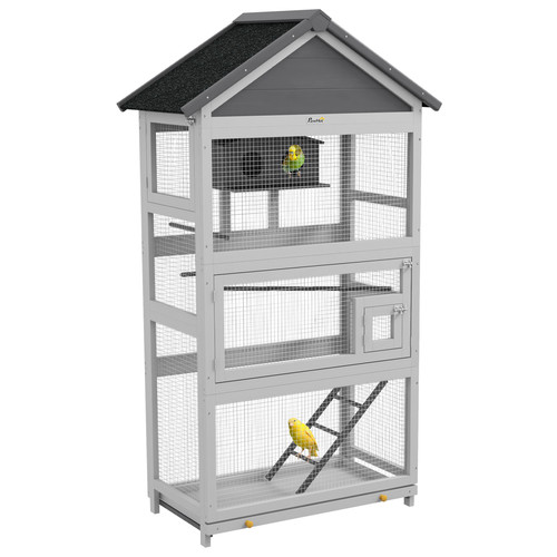 Pawhut 171cm wooden bird cage - pawhut,