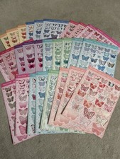 28 Hunkydory Fluttering Butterflies A4 Topper Sheets For Card Making, Craft USED