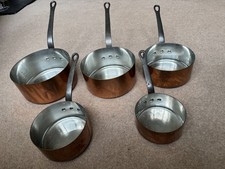 Set Of 5 Vintage Copper