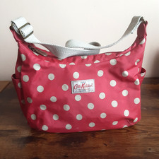 Cath Kidston Shoulder Bag Red Polka Dot Beige Strap Causal