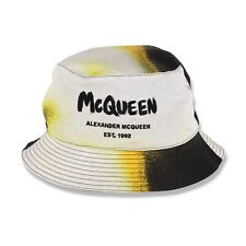 Alexander McQueen White Silhouette Logo Bucket Hat | M (58cm) RRP $530