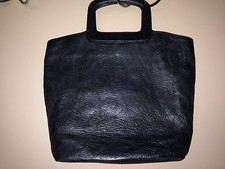 FOSSIL LEATHER BLACK LADIES PURSE HANDBAG
