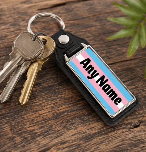 Personalised lgbtq keyring - keyring,